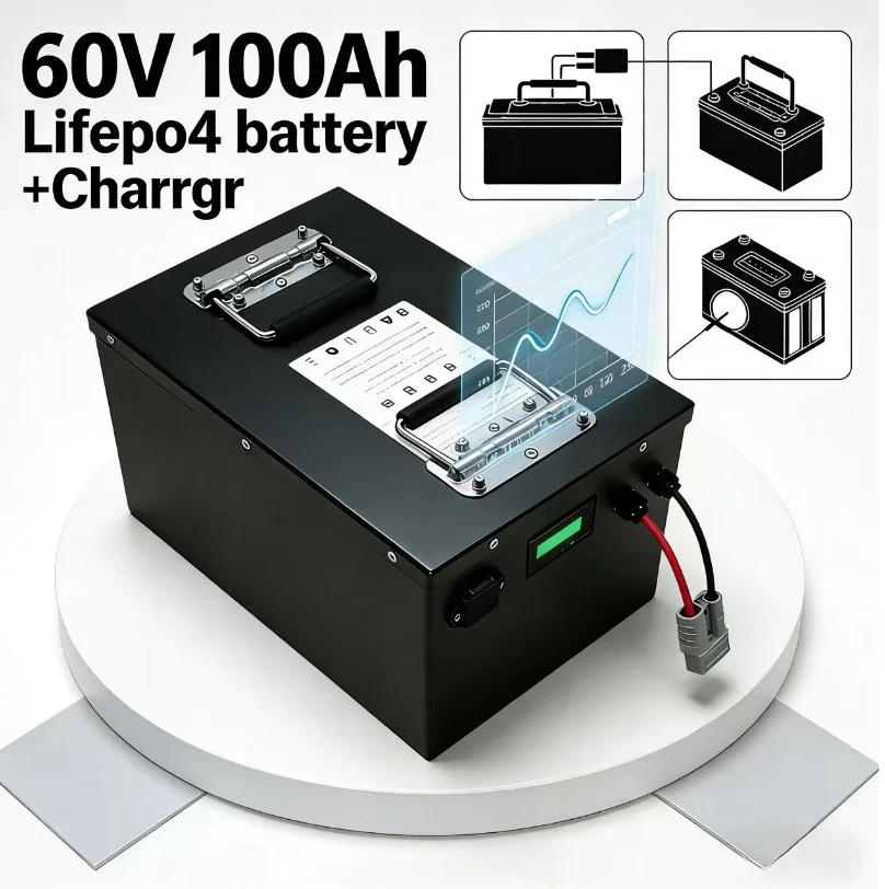72V 40Ah Lifepo4 Battery Pack - Bateria LiFePO4 60V 100Ah/120Ah/150Ah/200Ah | Bluetooth