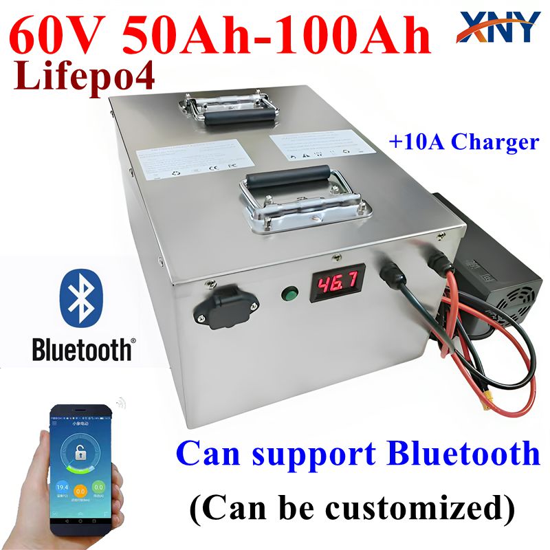 72V 40Ah Lifepo4 Battery Pack - 60V 50Ah 100Ah akumulator LiFePO4 wbudowany