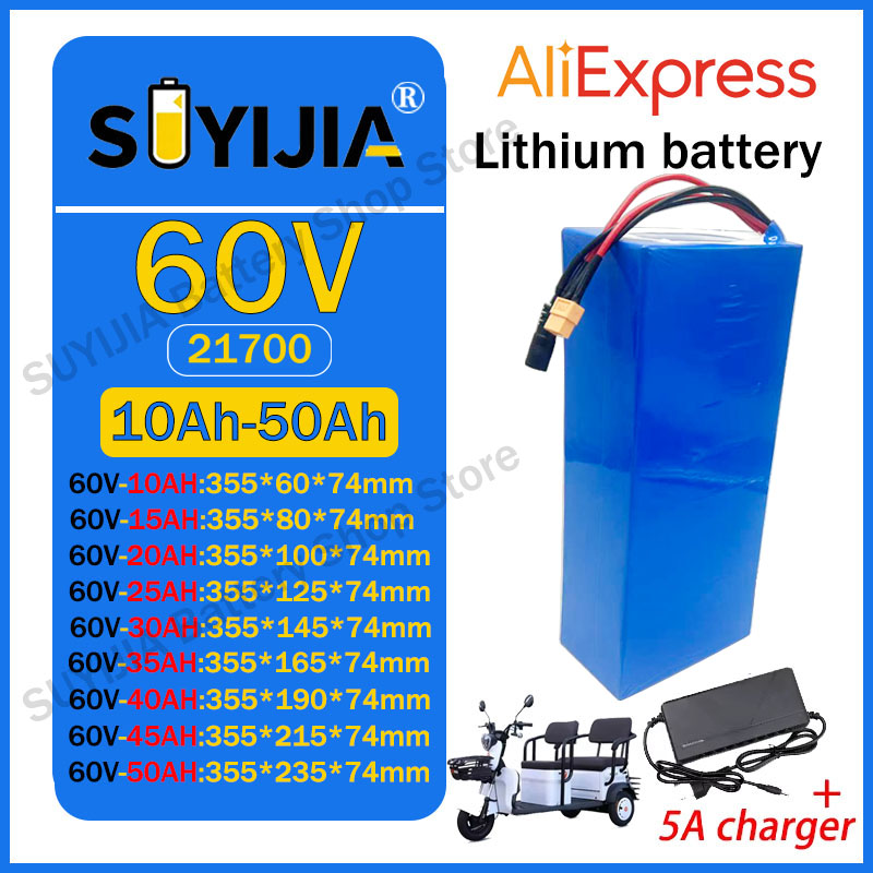 Akumulator litowy 21700 60V 50 – 60V 50Ah Electric Scooter Battery recenzja i cena